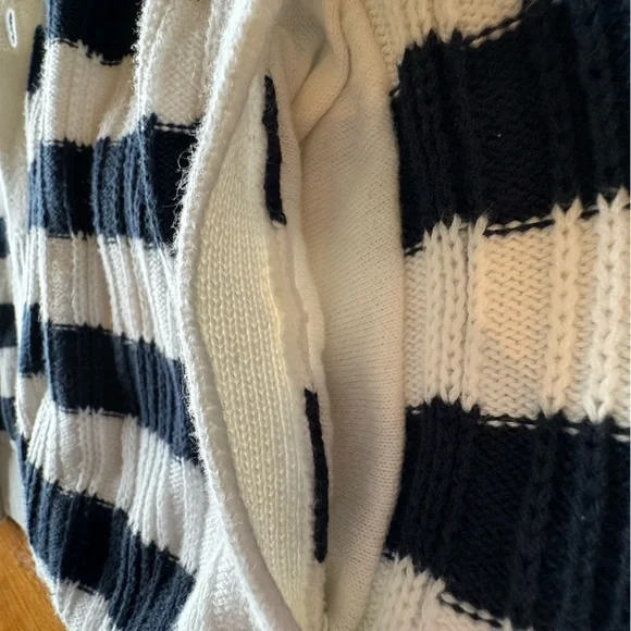 Nautica Men’s Breton Stripe Cardigan Size: XXL - Picture 6 of 8
